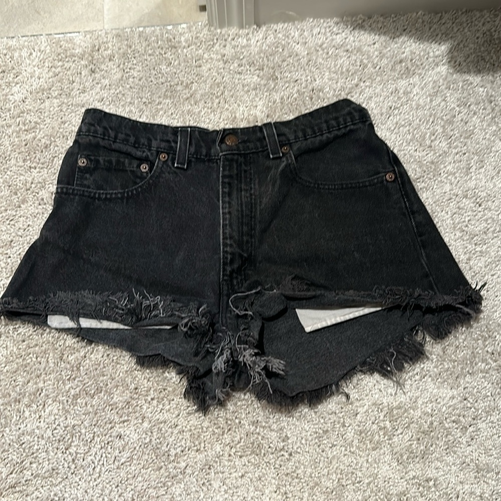Levi’s Black Jean Shorts
